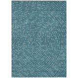 Machine Washable Indoor/ Outdoor Modern Dotty Chantille Rug