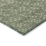 Machine Washable Indoor/ Outdoor Modern Dotty Chantille Rug