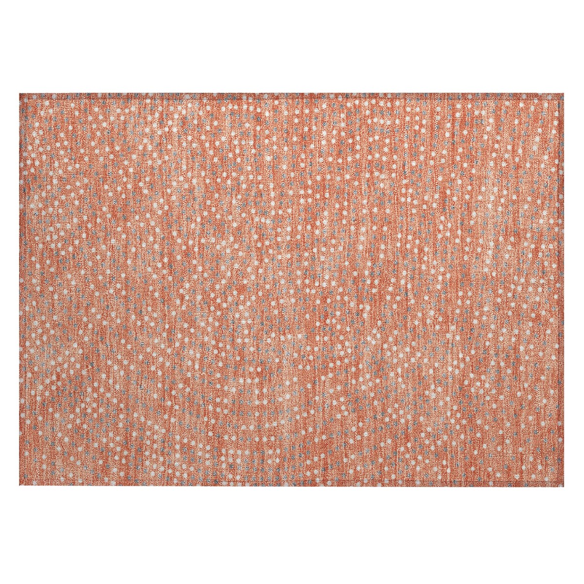 Machine Washable Indoor/ Outdoor Modern Dotty Chantille Rug