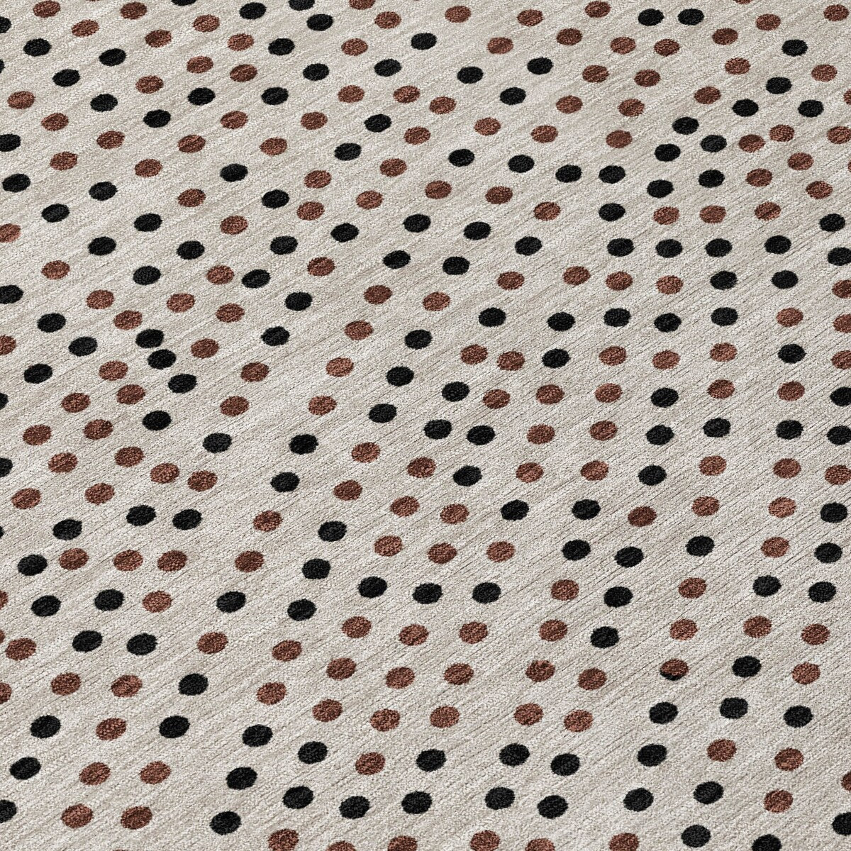 Machine Washable Indoor/ Outdoor Modern Dotty Chantille Rug