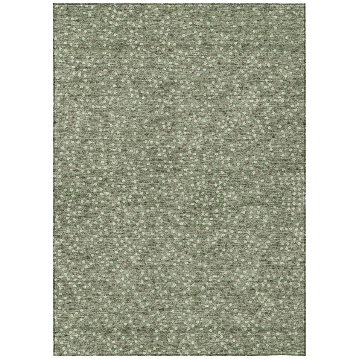 Machine Washable Indoor/ Outdoor Modern Dotty Chantille Rug