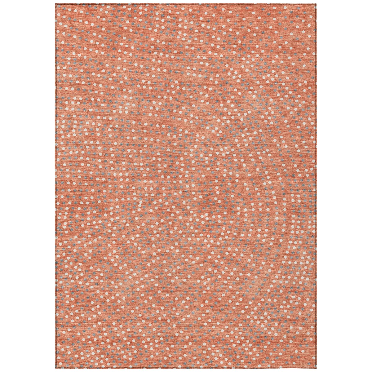 Machine Washable Indoor/ Outdoor Modern Dotty Chantille Rug