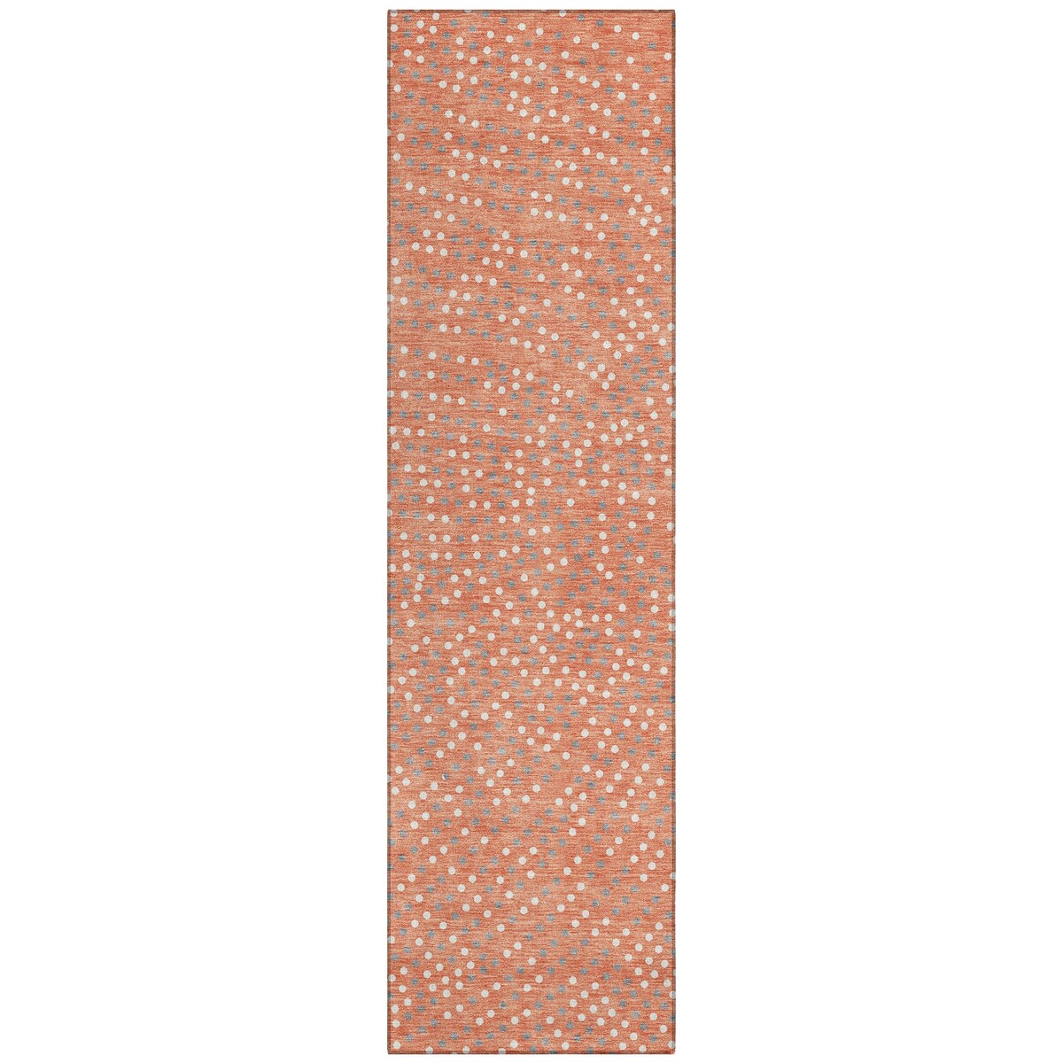 Machine Washable Indoor/ Outdoor Modern Dotty Chantille Rug