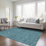 Machine Washable Indoor/ Outdoor Modern Dotty Chantille Rug