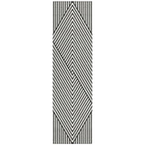 Machine Washable Indoor/ Outdoor Modern Geo Chantille Rug