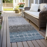 Machine Washable Indoor/ Outdoor Modern Global Chantille Rug
