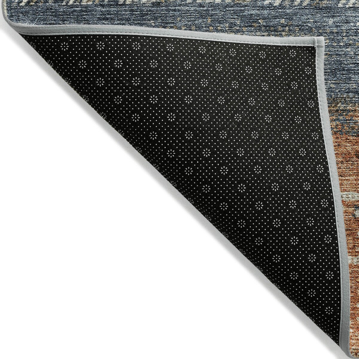 Machine Washable Indoor/ Outdoor Modern Global Chantille Rug