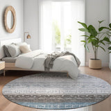 Machine Washable Indoor/ Outdoor Modern Global Chantille Rug