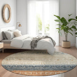 Machine Washable Indoor/ Outdoor Modern Global Chantille Rug