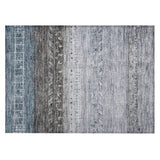 Machine Washable Indoor/ Outdoor Modern Global Chantille Rug