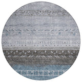 Machine Washable Indoor/ Outdoor Modern Global Chantille Rug