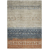 Machine Washable Indoor/ Outdoor Modern Global Chantille Rug