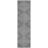 Machine Washable Indoor/ Outdoor Modern Stripe Chantille Rug