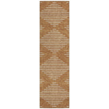 Machine Washable Indoor/ Outdoor Modern Stripe Chantille Rug