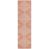 Machine Washable Indoor/ Outdoor Modern Stripe Chantille Rug