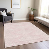 Machine Washable Indoor/ Outdoor Modern Stripe Chantille Rug