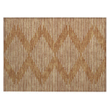 Machine Washable Indoor/ Outdoor Modern Stripe Chantille Rug