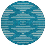 Machine Washable Indoor/ Outdoor Modern Stripe Chantille Rug