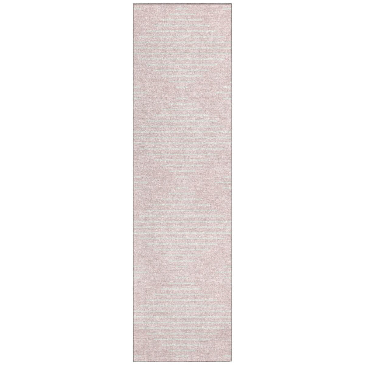 Machine Washable Indoor/ Outdoor Modern Stripe Chantille Rug
