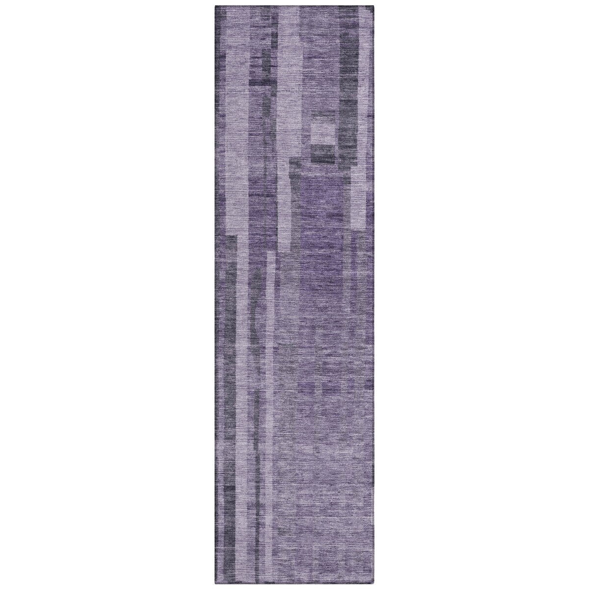 Machine Washable Indoor/ Outdoor Modern Stripes Chantille Rug