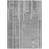 Machine Washable Indoor/ Outdoor Modern Stripes Chantille Rug