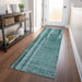 Machine Washable Indoor/ Outdoor Modern Stripes Chantille Rug