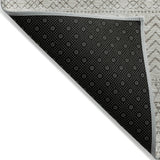 Machine Washable Indoor/ Outdoor Modern Stripes Chantille Rug