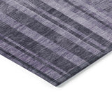 Machine Washable Indoor/ Outdoor Modern Stripes Chantille Rug