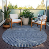 Machine Washable Indoor/ Outdoor Modern Stripes Chantille Rug