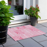 Machine Washable Indoor/ Outdoor Modern Vibes Chantille Rug
