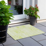 Machine Washable Indoor/ Outdoor Modern Vibes Chantille Rug