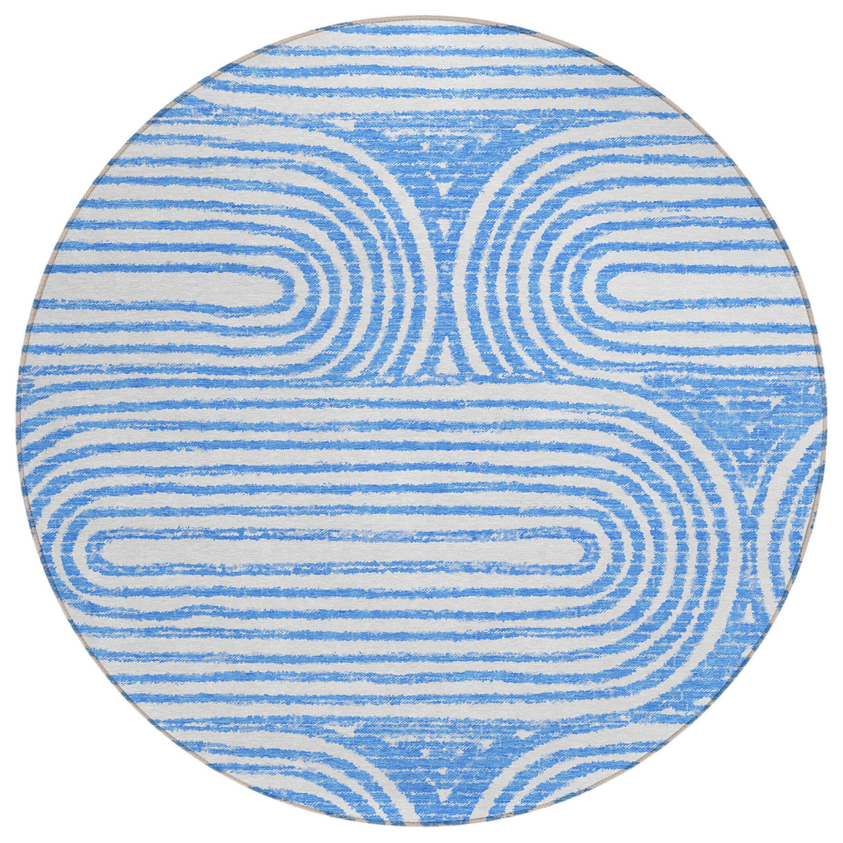 Machine Washable Indoor/ Outdoor Modern Vibes Chantille Rug