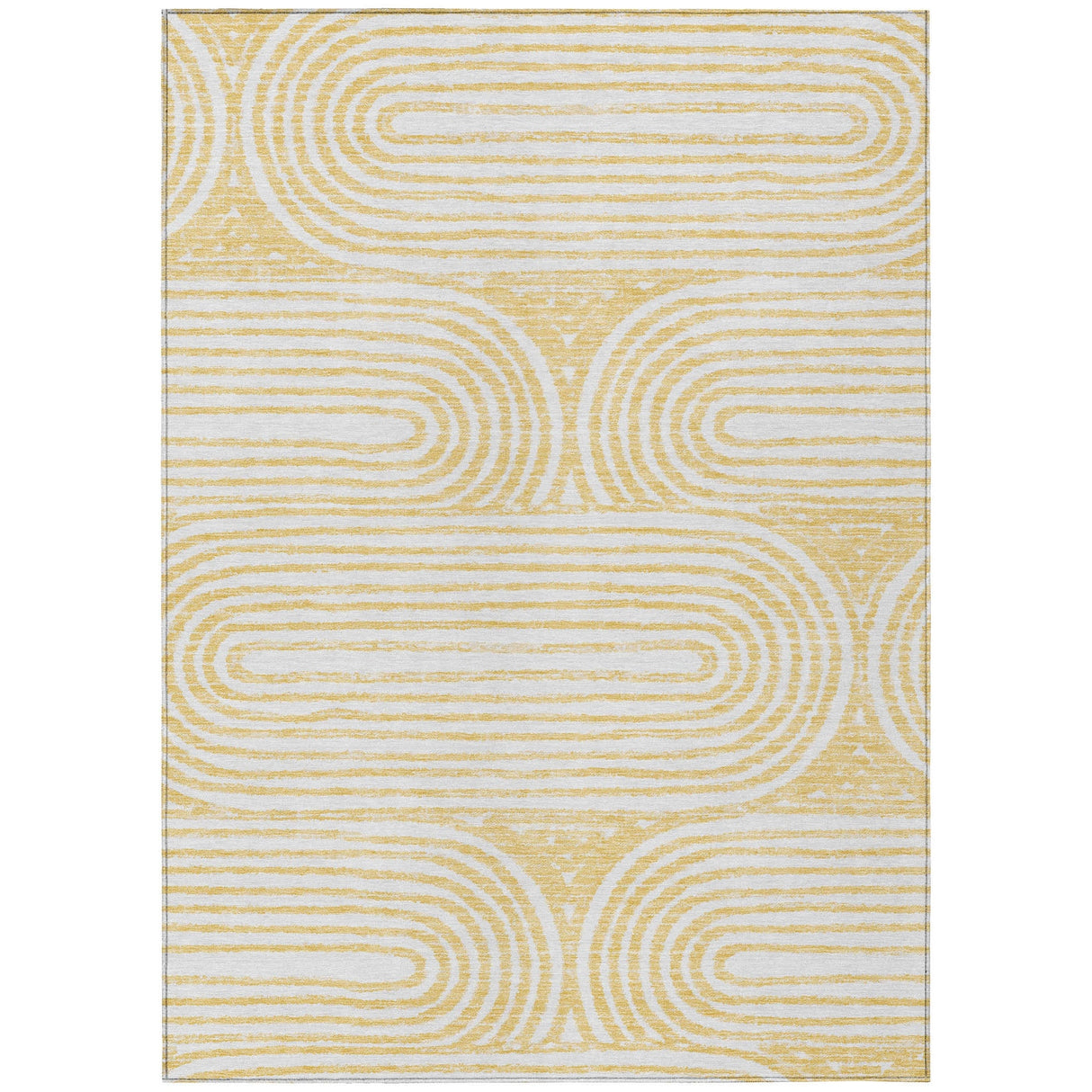 Machine Washable Indoor/ Outdoor Modern Vibes Chantille Rug