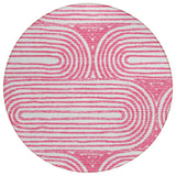 Machine Washable Indoor/ Outdoor Modern Vibes Chantille Rug
