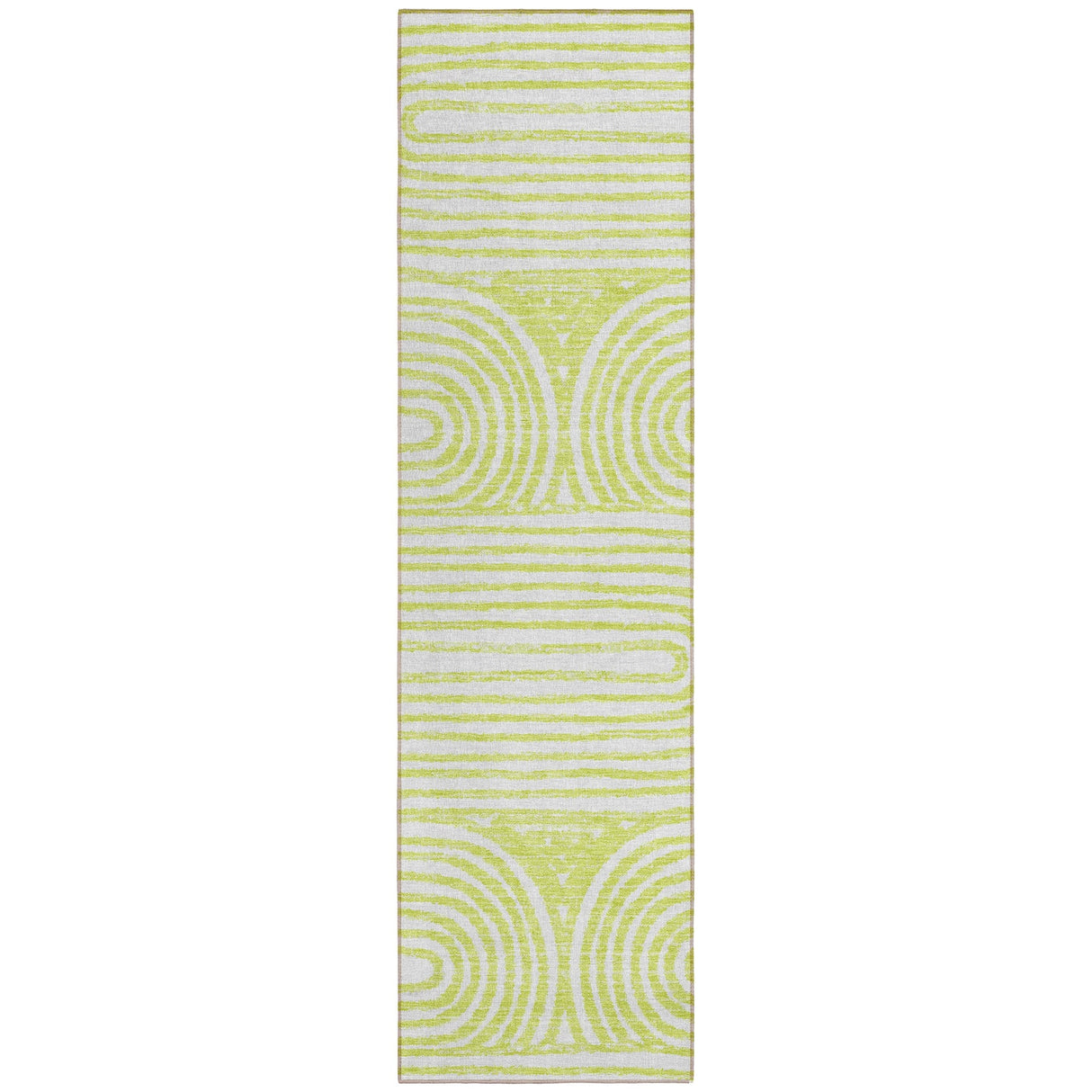 Machine Washable Indoor/ Outdoor Modern Vibes Chantille Rug