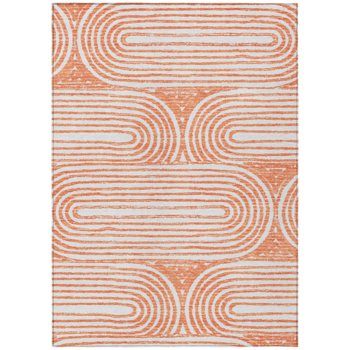 Machine Washable Indoor/ Outdoor Modern Vibes Chantille Rug