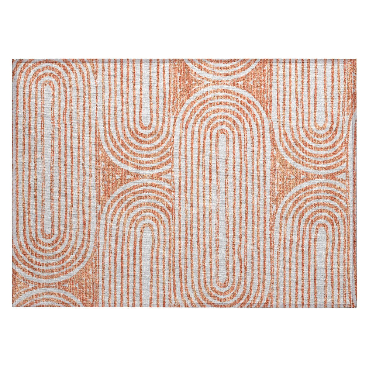 Machine Washable Indoor/ Outdoor Modern Vibes Chantille Rug