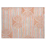 Machine Washable Indoor/ Outdoor Modern Vibes Chantille Rug