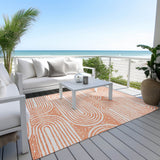 Machine Washable Indoor/ Outdoor Modern Vibes Chantille Rug