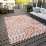 Machine Washable Indoor/ Outdoor Modern Vibes Chantille Rug