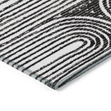 Machine Washable Indoor/ Outdoor Modern Vibes Chantille Rug