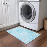 Machine Washable Indoor/ Outdoor Modern Vibes Chantille Rug