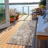 Machine Washable Indoor/ Outdoor Modern Watercolor Chantille Rug