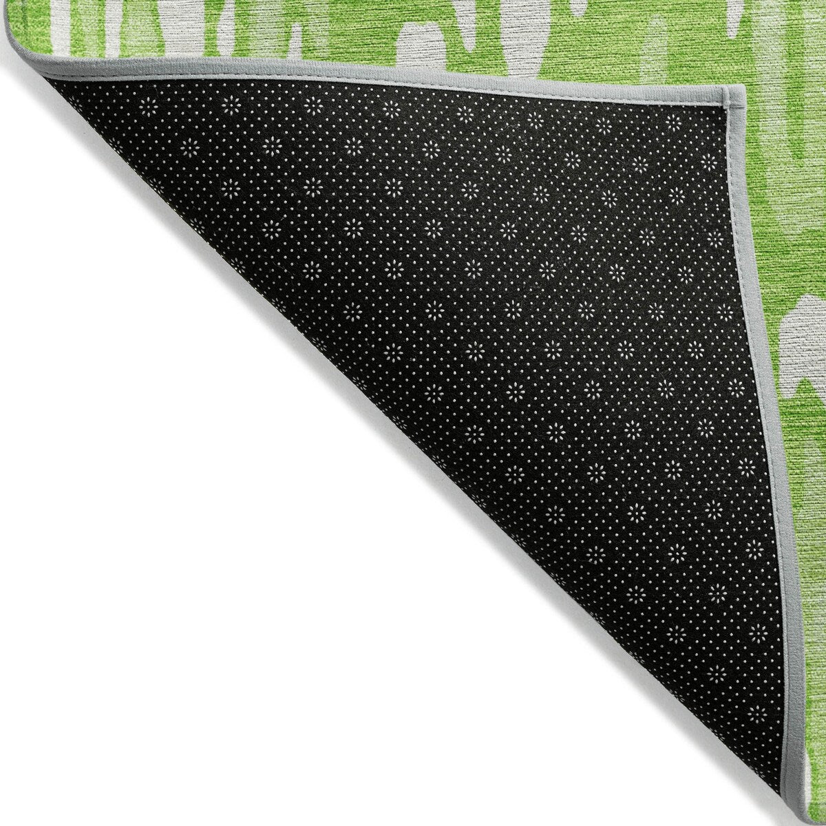 Machine Washable Indoor/ Outdoor Modern Watercolor Chantille Rug