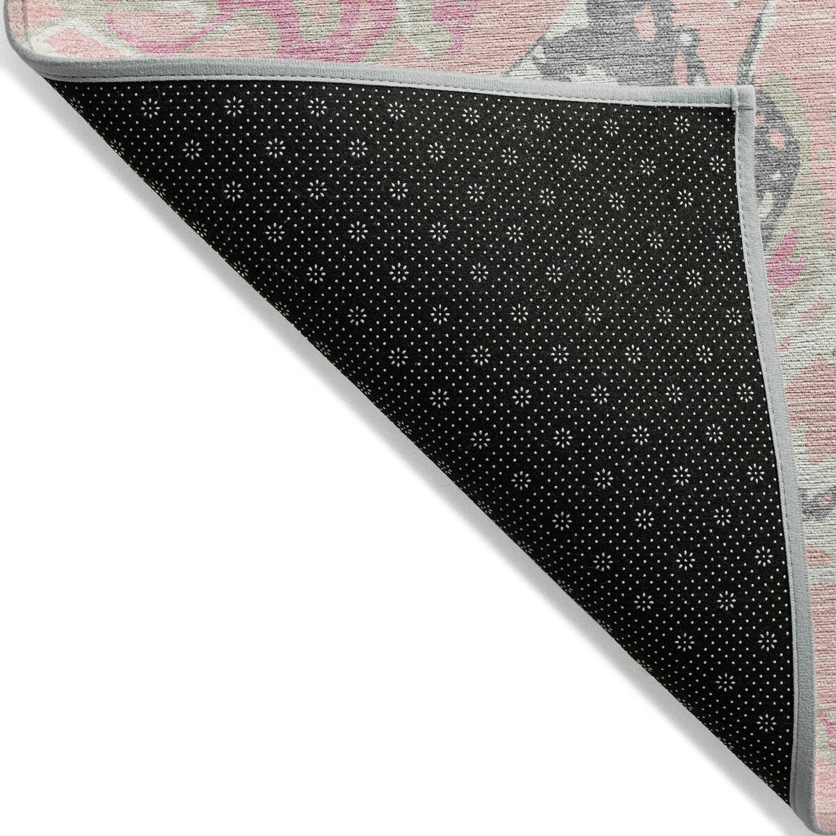 Machine Washable Indoor/ Outdoor Modern Wave Chantille Rug
