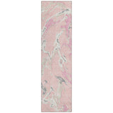 Machine Washable Indoor/ Outdoor Modern Wave Chantille Rug