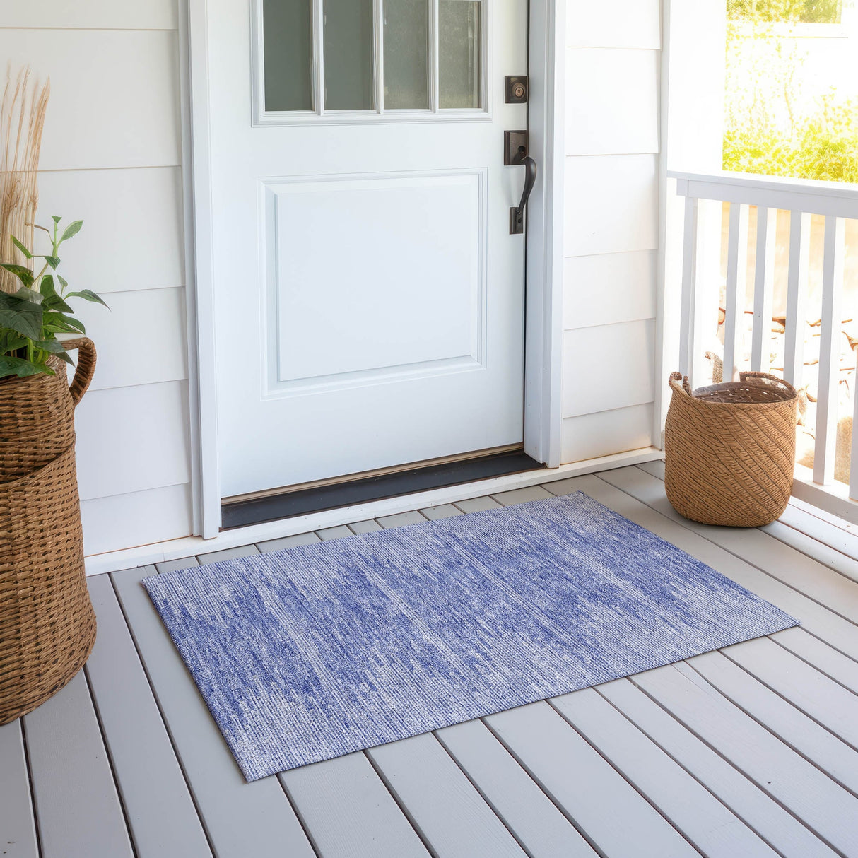 Machine Washable Indoor/ Outdoor Moroccan Boho Rug