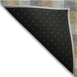 Machine Washable Indoor/ Outdoor Plaid Chantille Rug