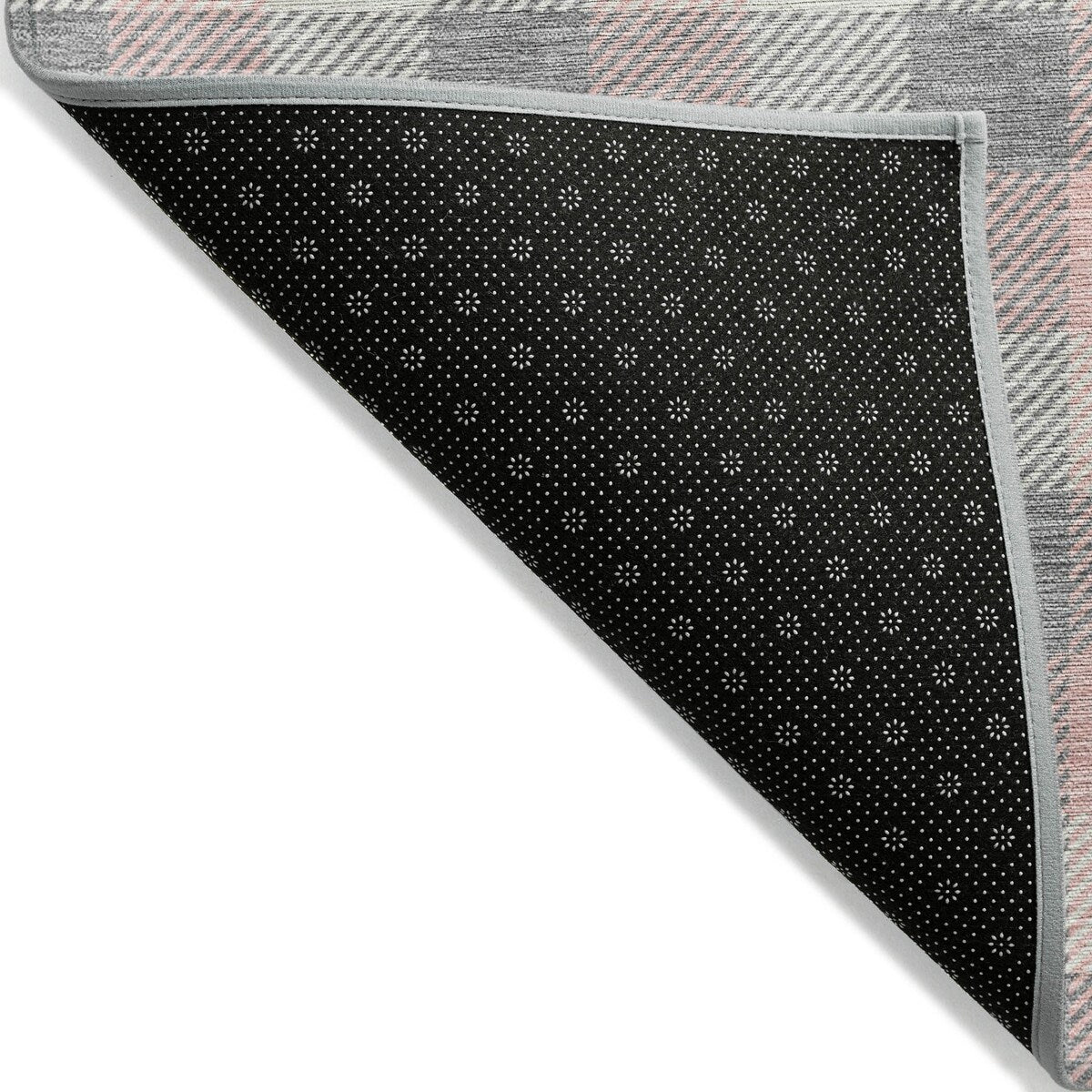 Machine Washable Indoor/ Outdoor Plaid Chantille Rug