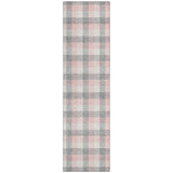 Machine Washable Indoor/ Outdoor Plaid Chantille Rug